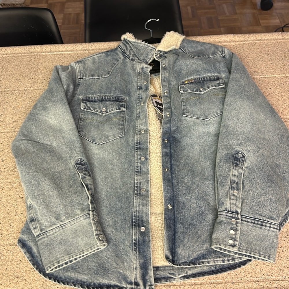 STS fleece denim jacket